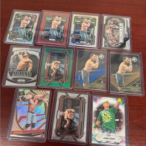 WWE John Cena Trading Card Set - Holographic and Metallic Designs